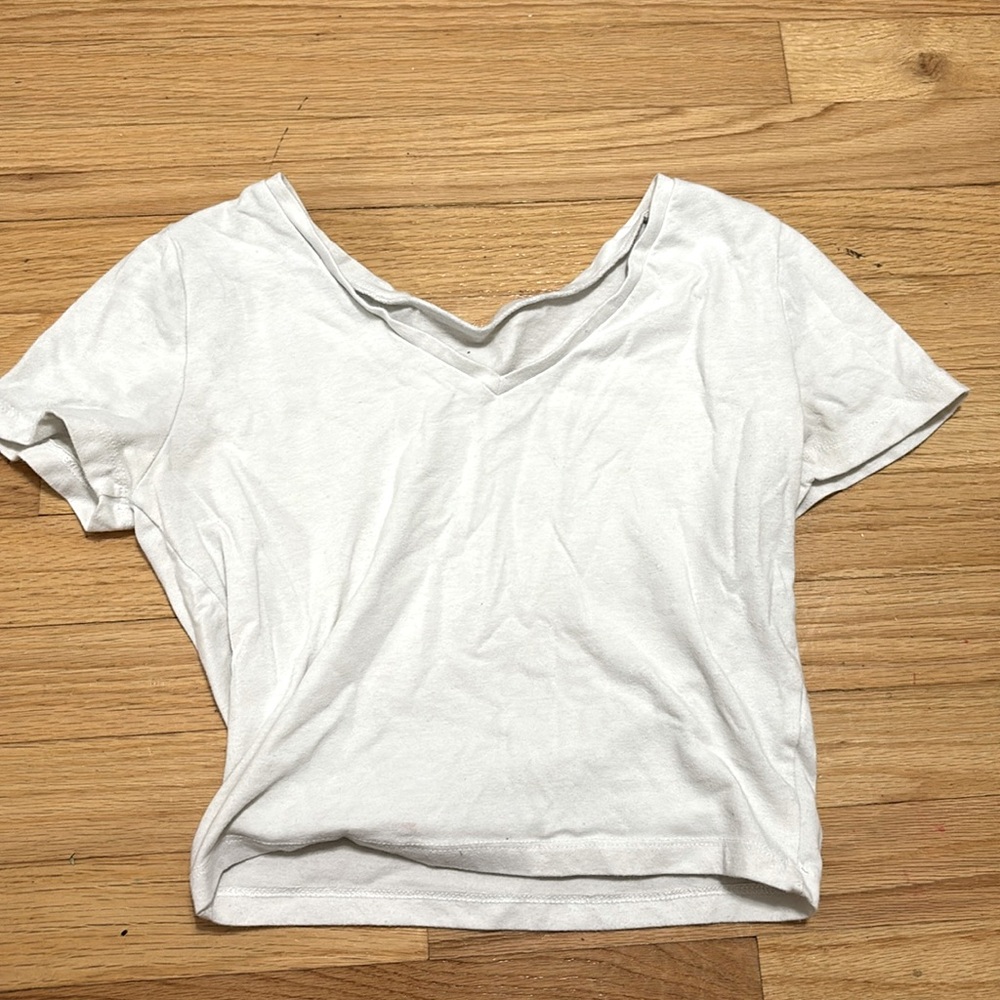 White crop top